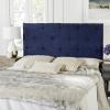 Safavieh Martin Grey Velvet Upholstered Tufted Headboard (Queen)(Blue)