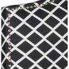 Safavieh Mercer Collection Connie Black and White Lattice Silver Nailhead Headboard (Twin)(Black / White)