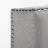 Safavieh Mercer Collection Jeneve Off-White Linen Silver Nailhead Headboard (King)(Artic Grey)