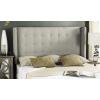 Safavieh Mercer Collection Keegan Linen Tufted Winged Headboard, Queen, Silver(Silver)