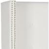 Safavieh Mercer Collection Keegan Linen Tufted Winged Headboard, Queen, Silver(White)