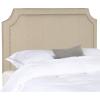 Safavieh Mercer Collection Shayne Yellow Wheat Pale Blue Headboard (Queen)(Hemp – Silver Nailheads)