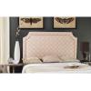 Safavieh Mercer Collection Shayne Yellow Wheat Pale Blue Headboard (Queen)(Pink/Beige)