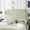 Safavieh Mercer Collection Shayne Yellow Wheat Pale Blue Headboard (Queen)(Wheat / Pale Blue)