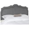 Safavieh Mercer Collection Skyler Grey Silver Nailhead Headboard (King)(Gray)