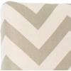 Safavieh Ziggy Grey/White Upholstered Chevron Headboard (Full)