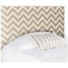 Safavieh Ziggy Grey/White Upholstered Chevron Headboard (Full)