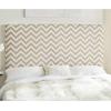 Safavieh Ziggy Grey/White Upholstered Chevron Headboard (Full)