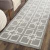Martha Stewart x SAFAVIEH Area Rug Collection – 5′ x 8′, Geyser Blue, Handmade Wool & Silk, Ideal for Living Room, Bedroom, Office, Dining Space (MSR1151B)(Cement Gray)
