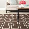Martha Stewart x SAFAVIEH Area Rug Collection – 5′ x 8′, Geyser Blue, Handmade Wool & Silk, Ideal for Living Room, Bedroom, Office, Dining Space (MSR1151B)(Tilled Soil Brown)