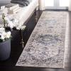 Martha Stewart x SAFAVIEH Area Rug Collection – 5’1″ x 7’6″, Ivory & Blue, Non-Shedding & Easy Cleaning, Ideal for Living Room, Bedroom, Office, Dining Space (MSR868A)(Ivory/Blue)