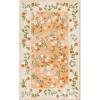 Martha Stewart x SAFAVIEH Machine Washable Area Rug Collection – 5′ x 8′, Rust & Gold, Slip Resistant & Easy Cleaning, Ideal for Ideal for Living Room, Bedroom, Dining Space (MSRW195Q)(Rust/Gold)