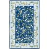 Martha Stewart x SAFAVIEH Machine Washable Area Rug Collection – 5′ x 8′, Rust & Gold, Slip Resistant & Easy Cleaning, Ideal for Ideal for Living Room, Bedroom, Dining Space (MSRW195Q)(Dark Blue/Light Blue)
