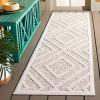 Martha Stewart x SAFAVIEH Outdoor Area Rug Collection – 5’3″ x 7’6″, Beige & Brown, Weather Resistant & Washable, Ideal for Patio, Backyard, Mudroom, Deck, Dining Space (MSRO218B)(Light Beige/Brown)
