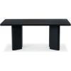 SAFAVIEH Couture Collection – Barnard Black Rectangular Wood Dining Table, Modern Design, Seats up to 6 (SFV2214A)(Black)