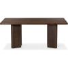SAFAVIEH Couture Collection – Barnard Black Rectangular Wood Dining Table, Modern Design, Seats up to 6 (SFV2214A)(Walnut)
