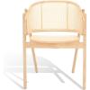 SAFAVIEH Couture Collection Emmy Tropical Coastal Natural Rattan Back Dining Chair(Natural)