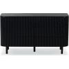 SAFAVIEH Couture Collection Shelbie Black 6-Drawer Reeded Dresser(Black/Black)