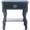 SAFAVIEH FOX6275D Night Stand, 0, Navy(Navy)