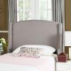 SAFAVIEH Headboard Collection Austin Headboard, Queen, Light Grey(Light Grey)
