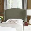 SAFAVIEH Headboard Collection Austin Headboard, Queen, Light Grey(Pewter)