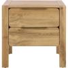 SAFAVIEH Home Collection – Angeria Oak & Brass 2-Drawer Nightstand, Modern Bedroom Storage (NST3109A)(Oak/Brass)