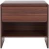 SAFAVIEH Home Collection – Arsenio 1-Drawer 1-Shelf Nightstand Table, Light Cream Modern Bedside Storage (NST3100C)(Walnut)