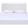 SAFAVIEH Home Collection – Telsi Bleached White Mounted Wood Headboard, King Size, Modern Vertical Slat Design, Easy Wall-Mount Bedroom Accent (HBD9600B-K)(Bleached White)