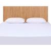 SAFAVIEH Home Collection – Telsi Bleached White Mounted Wood Headboard, King Size, Modern Vertical Slat Design, Easy Wall-Mount Bedroom Accent (HBD9600B-K)(Oak)
