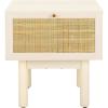 SAFAVIEH Home Collection Aino Oak 1-Drawer Nightstand(Bleached White/Natural)