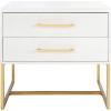 SAFAVIEH Home Collection Estelle Nightstand, 0, Oak(White)