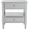 SAFAVIEH Jenson Night Stand, 0, Black(Grey)