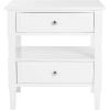 SAFAVIEH Jenson Night Stand, 0, Black(White)