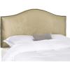 Safavieh Connie Grey/ White Diamond Camelback Headboard – Silver Nailhead (Full)(Sage)
