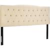 Safavieh Home Axel Modern Buckwheat Tufted Headboard, King(Buckwheat)