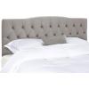 Safavieh Home Axel Modern Buckwheat Tufted Headboard, King(Pewter)