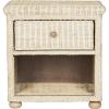 Safavieh Home Collection Adira Natural White Wash Wicker 1-Drawer Nightstand, Normal (SEA8002A)