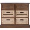 Safavieh Home Collection Briar Brown and Sand 6 Removable Drawer Storage Chest(Brown / Sand)