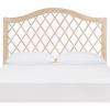 Safavieh Home Collection Gabriella Antique Grey Wicker Headboard, Queen(White Washed)
