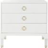 Safavieh Home Collection Lorna 3 Drawer Contemporary Night Stand Nightstand, Black(White)