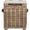 Safavieh Home Collection Merlie White Rattan Trunk