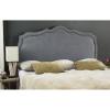 Safavieh Mercer Collection Skyler Grey Silver Nailhead Headboard (King)(Gray)