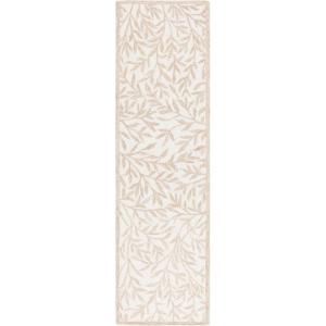 Martha Stewart x SAFAVIEH Area Rug Collection – 5′ x 8′, Grey & Ivory, Handmade Wool, Ideal for Living Room, Bedroom, Office, Dining Space (MSR3527F)(Ivory/Beige)