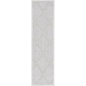 Martha Stewart x SAFAVIEH Outdoor Area Rug Collection – 9′ x 12′, Beige & Brown, Weather Resistant & Washable, Ideal for Patio, Backyard, Mudroom, Deck, Dining Space (MSRO226B)(Grey/Light Grey)