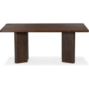 SAFAVIEH Couture Collection – Barnard Black Rectangular Wood Dining Table, Modern Design, Seats up to 6 (SFV2214A)(Walnut)