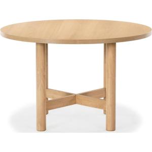 SAFAVIEH Couture Collection – Ruthanne Black Round Wood Dining Table, Classic Design, Seats up to 4 (SFV2192B)(Oak)