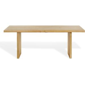 SAFAVIEH Couture Collection – Shelbee Natural Cerused Oak Rectangular Wood Dining Table, Modern Design, Seats up to 6 (SFV4267A)(Natural Cerused Oak)