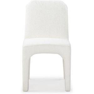SAFAVIEH Couture Collection Maricelle White Boucle/Black Dining Chair Set of 2 (Fully Assembled)(Ivory)