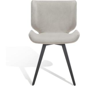 SAFAVIEH Couture Collection Matty Mid-Century Modern Scandinavian Mustard Velvet Dining Chair(Grey)