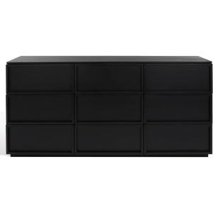 SAFAVIEH Couture Collection Zeus Black 9-Drawer Dresser (Fully Assembled)(Black)